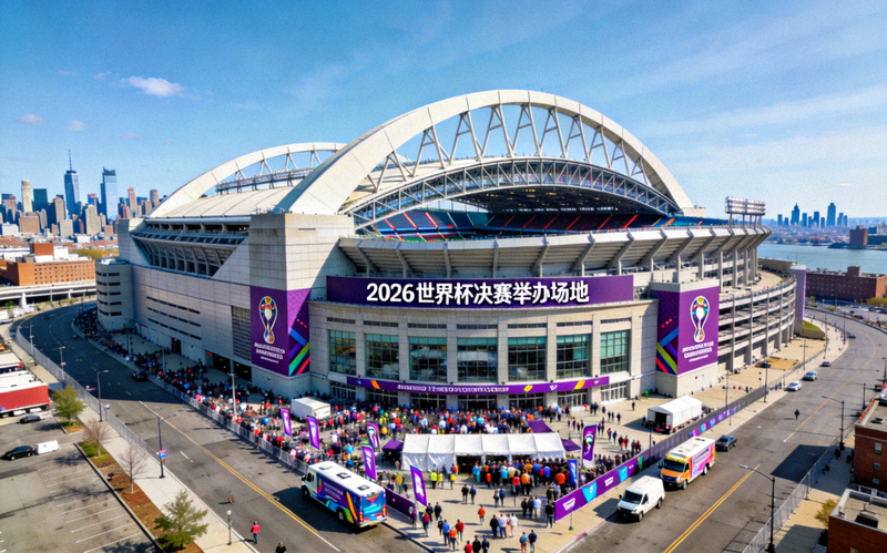美国纽约大都会人寿体育场外部全景 - 2026世界杯决赛举办场地